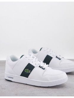 Thrill sneakers in white with green stripe