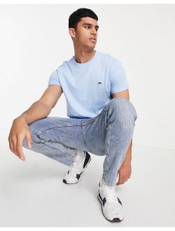 pima cotton t-shirt with croc in blue