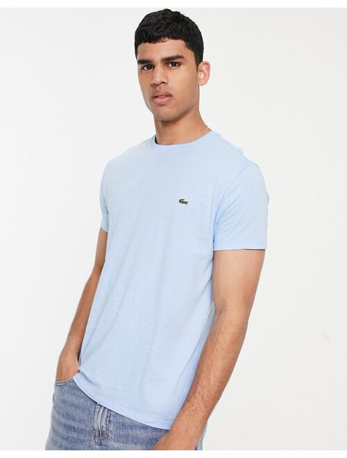 Lacoste pima cotton t-shirt with croc in blue