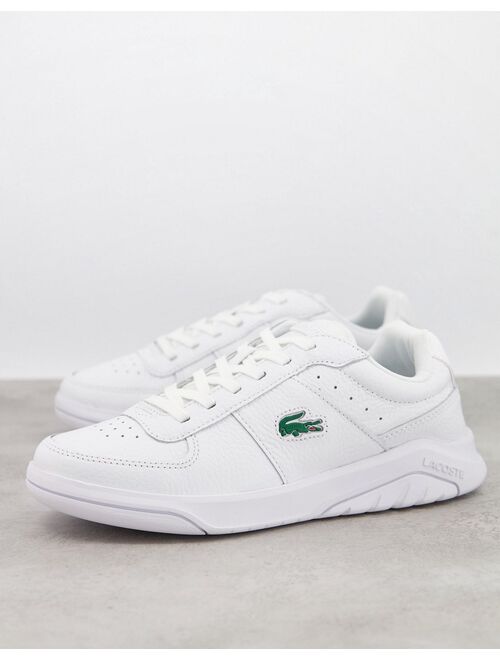 Lacoste game advance sneakers in triple white