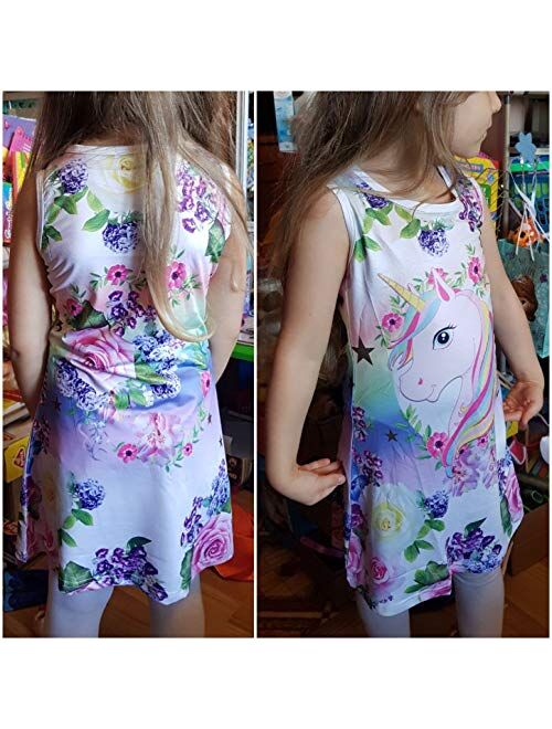 Disney Halloween Unicorn Costumes for Girls Birthday Party Dresses Unicorn Dress for Girls Kids Unicorn Gift for Girls