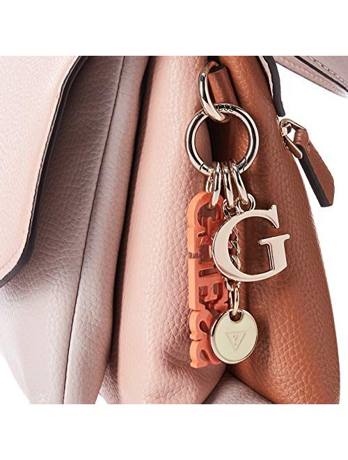 Guess Becca Damen Handtasche Top Handle, Pink (Blush Multi), Einheitsgröße