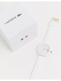 12.12 silicone watch in white