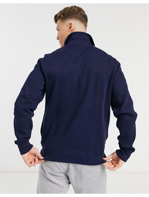 Lacoste half-zip sweatshirt in navy