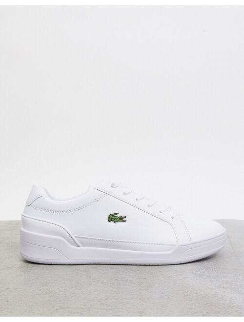 Lacoste challenge sneakers in white leather