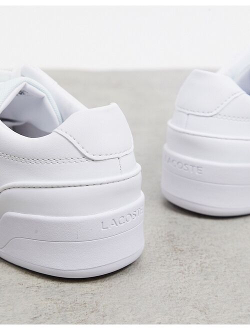 Lacoste challenge sneakers in white leather