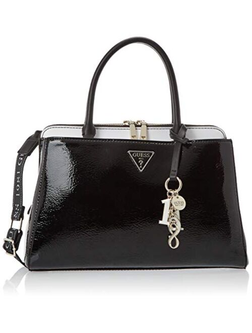 GUESS Maddy Satchel Black Multi One Size