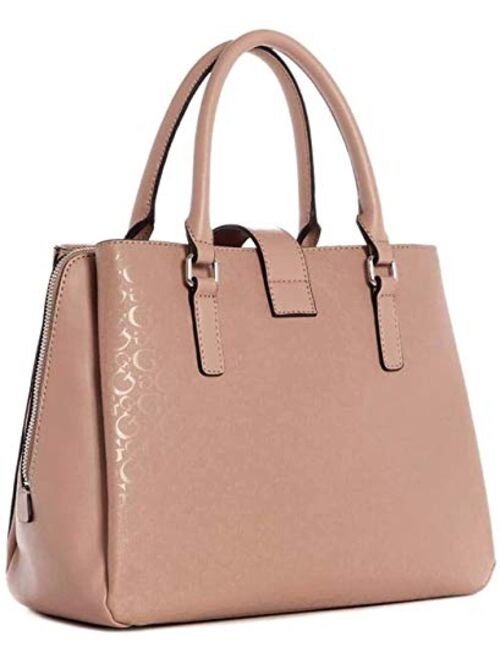 Guess Logo Embossed Satchel HandBag & Wallet Set