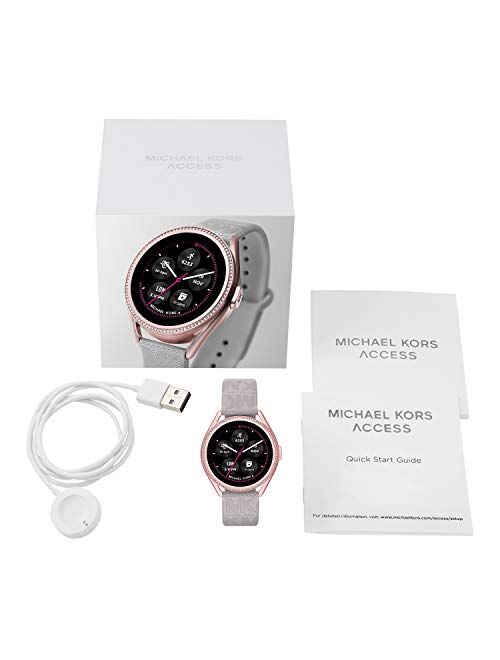 Michael Kors Women's MKGO Gen 5E 43mm Touchscreen Smartwatch with Fitness Tracker, Heart Rate, Contactless Payments, and Smartphone Notifications