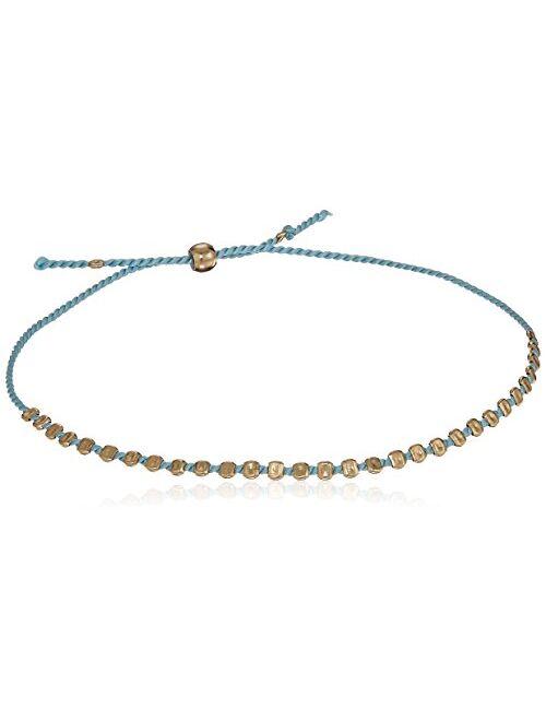 Dogeared Womens Gold Blue Friendship Bracelet, 9