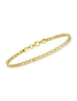 Italian 14kt Yellow Gold Bismark-Link Bracelet