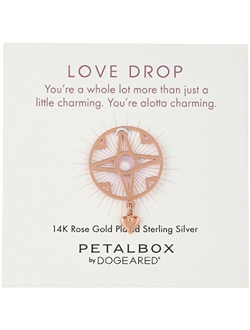 Dogeared 'Petal Box' Love Drop Heart Token Charm