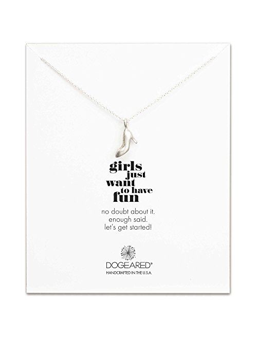 Dogeared Girls Just Want Necklace, Sterling Silver