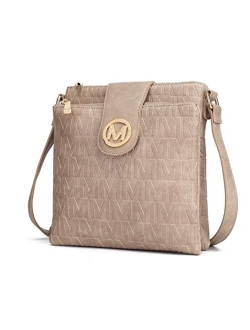 MKF Crossbody Bags for women Cross body Strap, Messenger Purse PU Leather Handbag, Womens Fashion Pocketbook