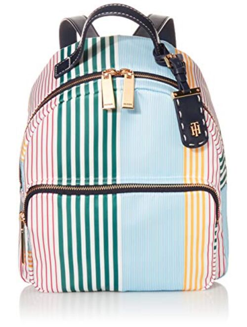 Tommy Hilfiger Julia Striped Nylon Dome Backpack