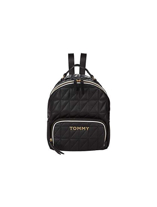 Tommy Hilfiger Emma Backpack - Quilted PVC Black/White One Size