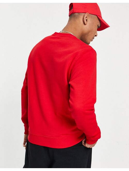 Lacoste embroidered logo cotton fleece sweatshirt