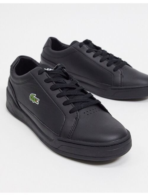 Lacoste challenge sneakers in black leather