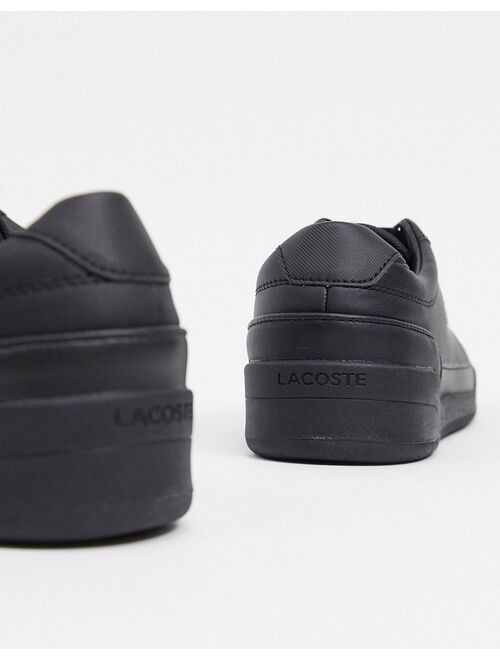 Lacoste challenge sneakers in black leather