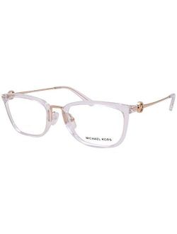 MK 4054 3105 Crystal Clear Eyeglasses Frame w/Demo lens-52mm, 52/20/140