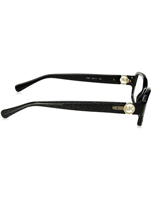 Michael Kors TABITHA V MK8016 Eyeglass Frames 3099-52 - Black/black Glitter MK8016-3099-52