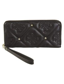 Women's Jeana Large Black Zip-Around Clutch Wallet