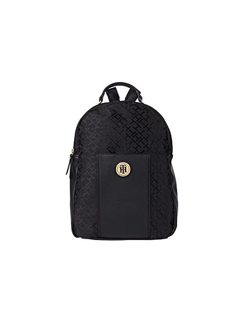 Tommy Hilfiger Roxy II-Backpack-Geometric Jacquard Black Tonal One Size