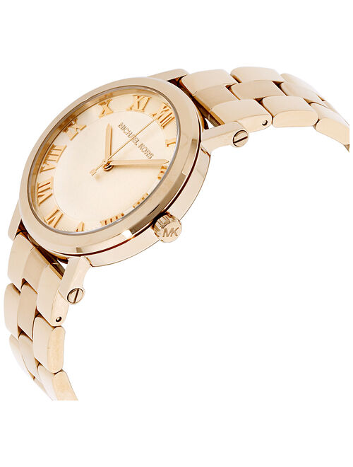 Michael Kors Norie Quartz Movement Gold Dial Ladies Watch MK3560