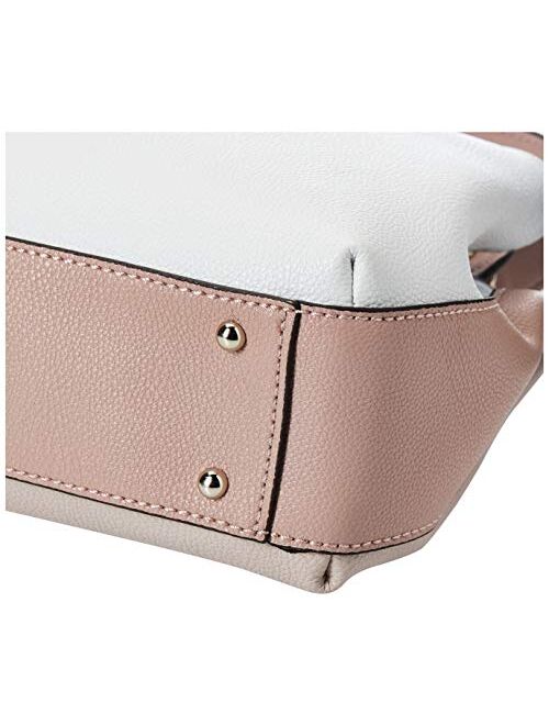 Guess Women's Sandrine Shoulder Satchel Handbag White Multi VG796509
