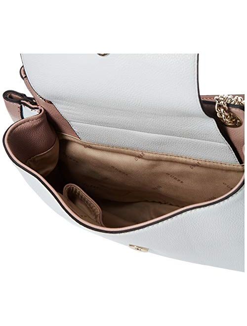 Guess Women's Sandrine Shoulder Satchel Handbag White Multi VG796509