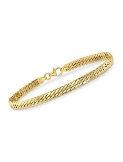Italian 18kt Yellow Gold Cuban-Link Bracelet