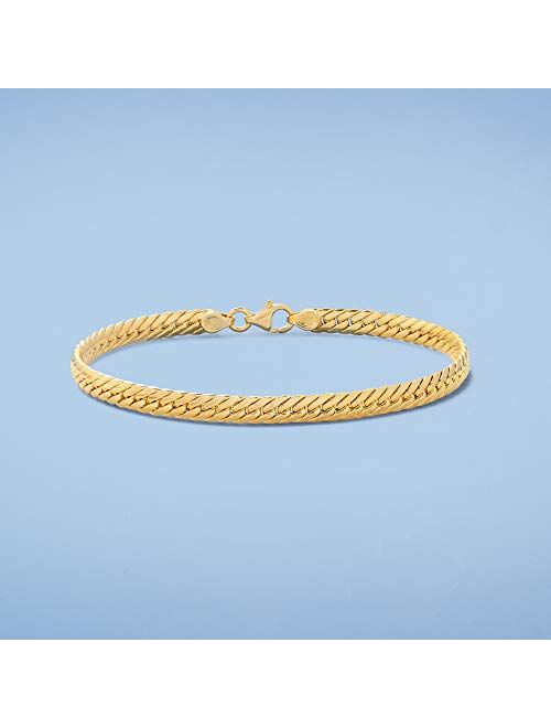 Ross-Simons Italian 18kt Yellow Gold Cuban-Link Bracelet