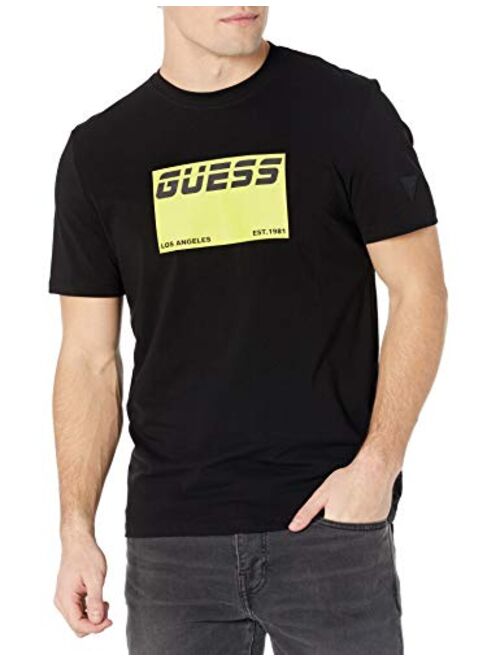 GUESS Men's Short Sleeve Logo Graphic Tee