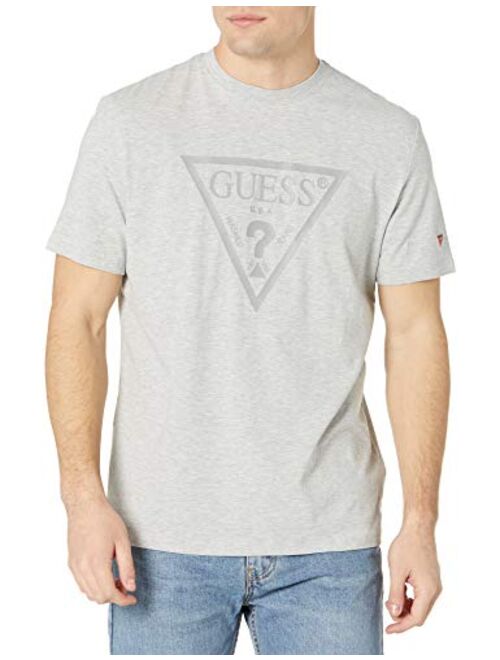GUESS Men's Short Sleeve Logo Crewneck Tee