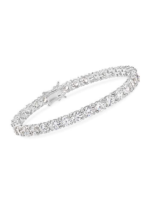 Ross-Simons 15.00 ct. t.w. CZ Tennis Bracelet in Sterling Silver