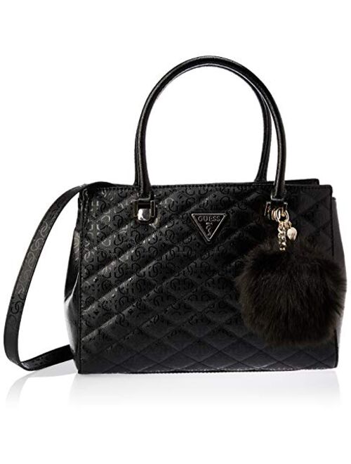 Guess Women's Astrid Black Luxury Satchel Handbag