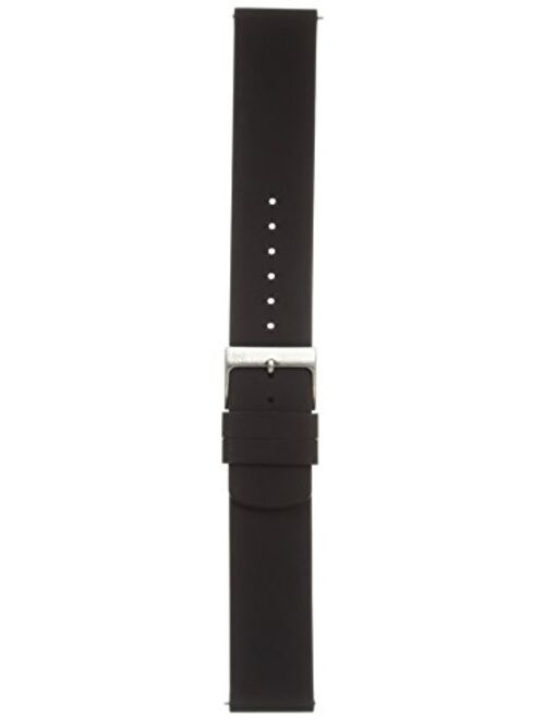Skagen Men's 20mm Silicone Watch Strap, Color: Black (Model: SKB6032)