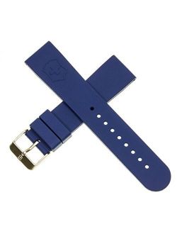 Genuine Victorinox Swiss Army Maverick Dive Blue Rubber Strap Diver Watch Band 22mm