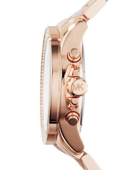 Michael Kors Men's Callie Champagne Dial Gold-tone Unisex Watch MK3345