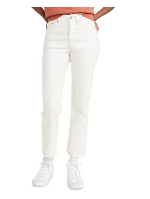 Levi's Women's Wedgie Straight-Leg Cropped Jeans