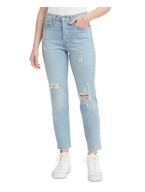 Levi's Women's Wedgie Straight-Leg Cropped Jeans