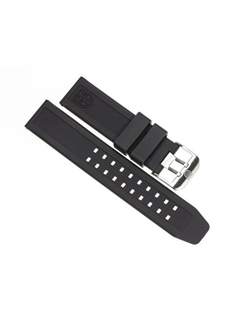 LUMINOX 23mm Rubber Strap EVO Watch Band 3050 3950 Colormark Navy Seal Black X1