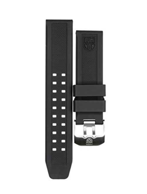 LUMINOX 23mm Rubber Strap EVO Watch Band 3050 3950 Colormark Navy Seal Black X1
