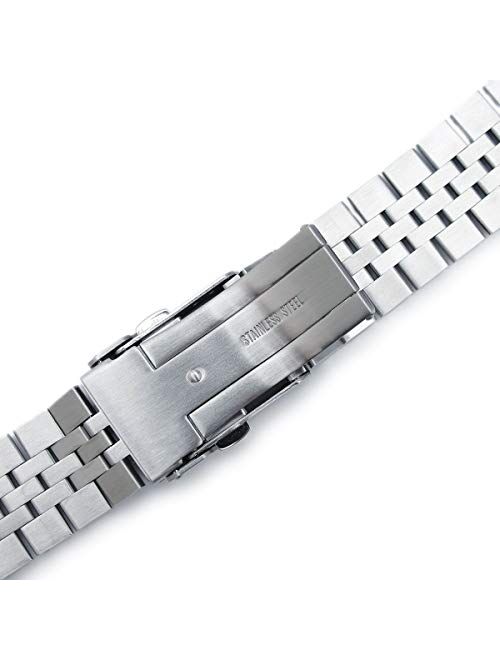 22mm Super-J Louis 316L Stainless Steel Watch Band, straight end universal version