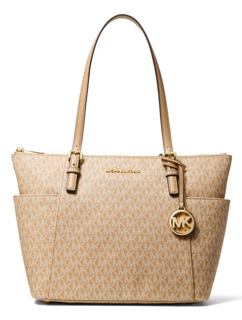 Michael Kors Signature Jet Set East West Acorn Top Zip Tote