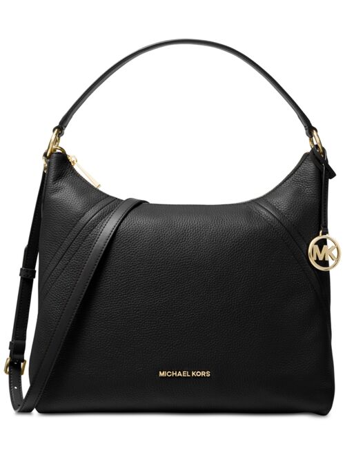 Michael Kors Aria Pebble Leather Shoulder Bag