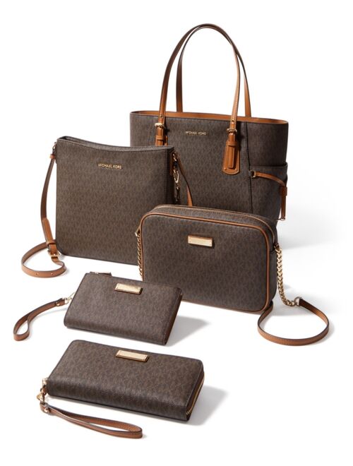 Michael Kors Signature Adele Double Zip Phone Wristlet