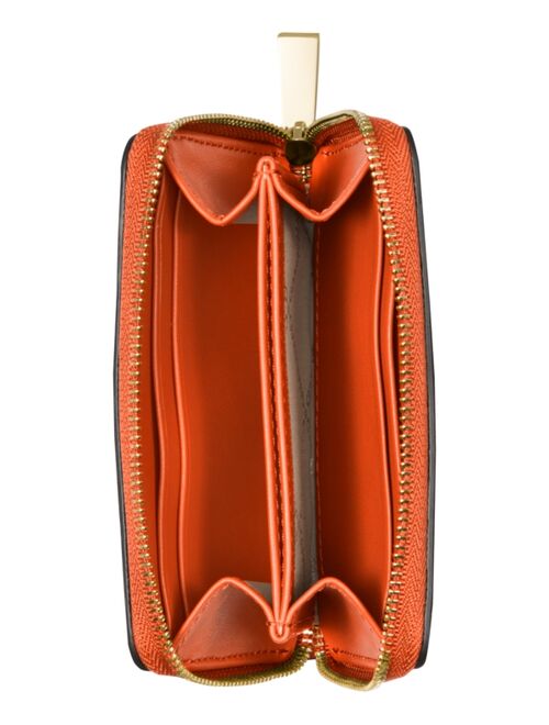 Michael Kors Jet Set Leather Zip-Around Card Case