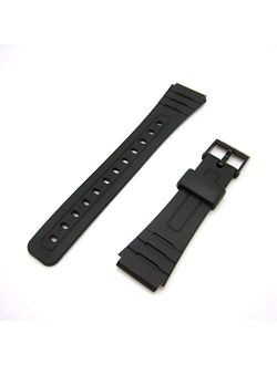 Black Resin Band For F-105 F-91 Watches