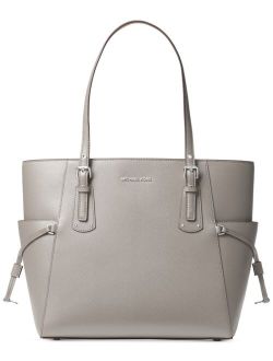 Voyager East West Crossgrain Leather Tote